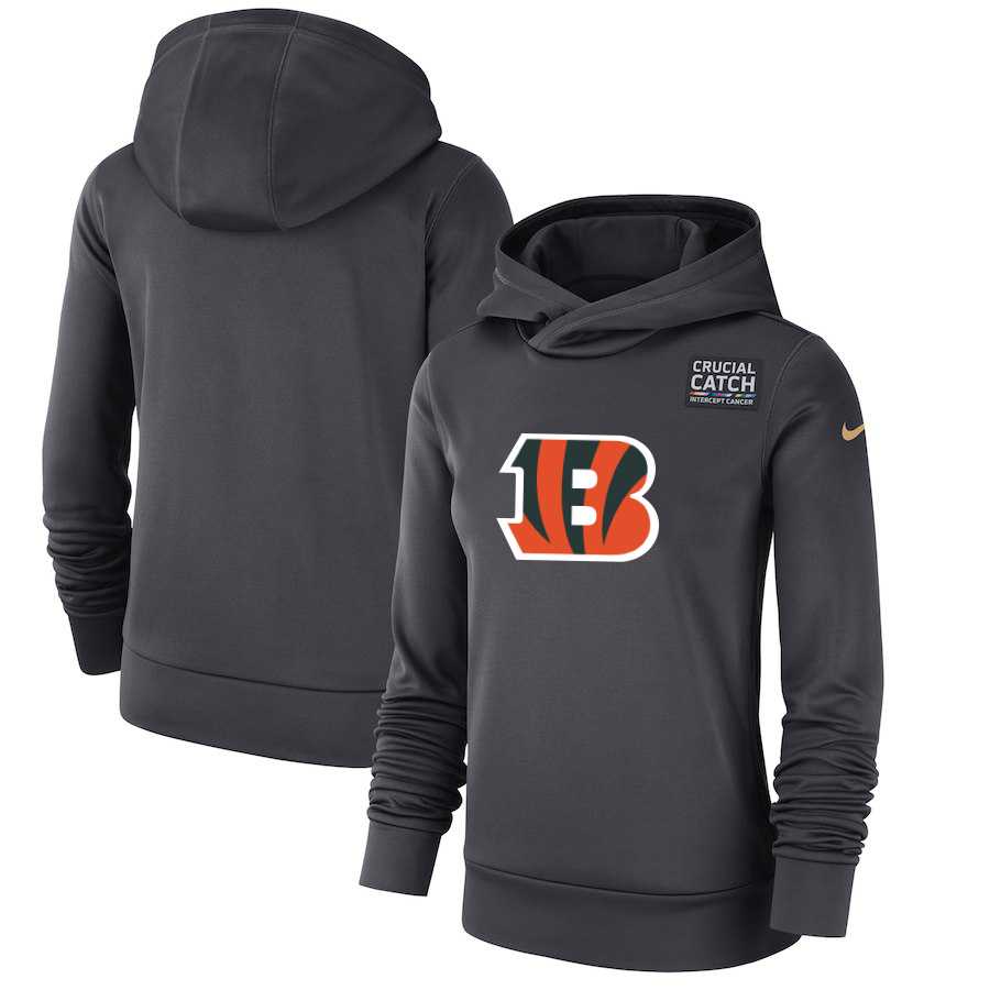 Women Cincinnati Bengals Anthracite Nike Crucial Catch Performance Hoodie,We sell and wholesale Women Cincinnati Bengals Anthracite Nike Crucial Catch Performance Hoodie on line form chian!